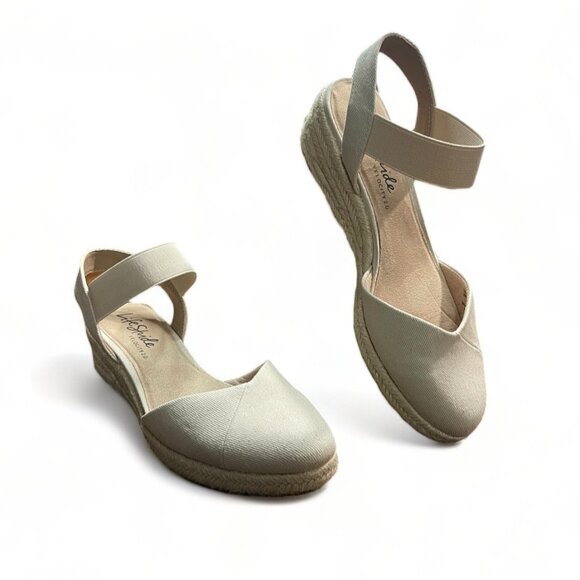 Life Stride Women's Kimmie Medium Espadrille Wedge Sandals, Size 9 M, New - Picture 1 of 9